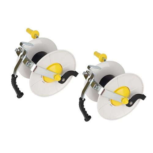 3:1 Geared Electric Fencing Reel, Electric Fence Wire Reel 2Pack - size: 0 feet x 2 standard reel