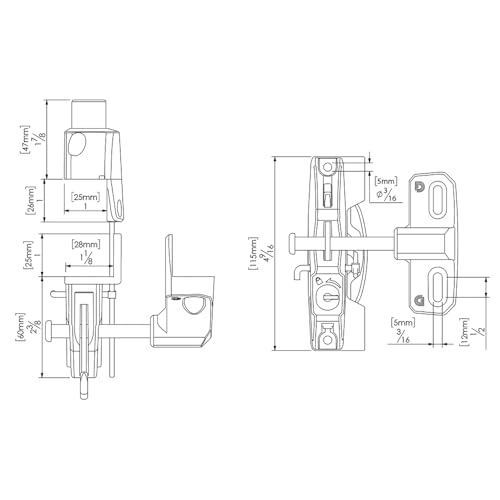 D&D Technologies LL3AL LokkLatch Gate Latch, Key Lockable and Operates On Only One Side of The Gate, for Square Frame Post Metal, Wood, Vinyl Fence Gates, Black