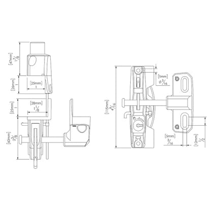 D&D Technologies LL3AL LokkLatch Gate Latch, Key Lockable and Operates On Only One Side of The Gate, for Square Frame Post Metal, Wood, Vinyl Fence Gates, Black