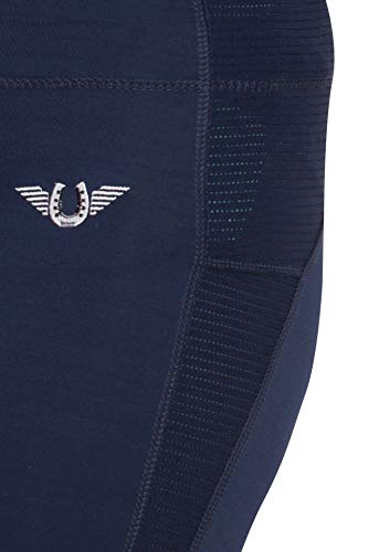 TuffRider Women's Ventilated Schooling Tights - color: Navy/Navy, size: X-Small