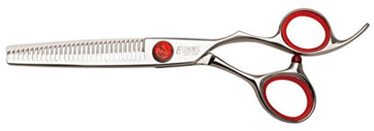 Professional Hair Cutting Scissors 6 inch thinning Scissors 30 Tooth Blender Convex Blade Comfort Handle Stainless Steel Hair Japanese Craft (6.0" Thinner) - style: 6 Inchthinning