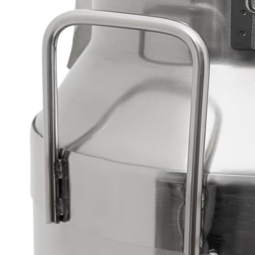 0.03 inchThickened Stainless Steel Milk Can Large Liquid Container Storage,Stainless Steel Milk Bucket With Sealing Lid and Carry Handle,for Wine, Oil Storage Transport (10L/ 2.6 Gal) - size: 10L/ 2.6 Gal