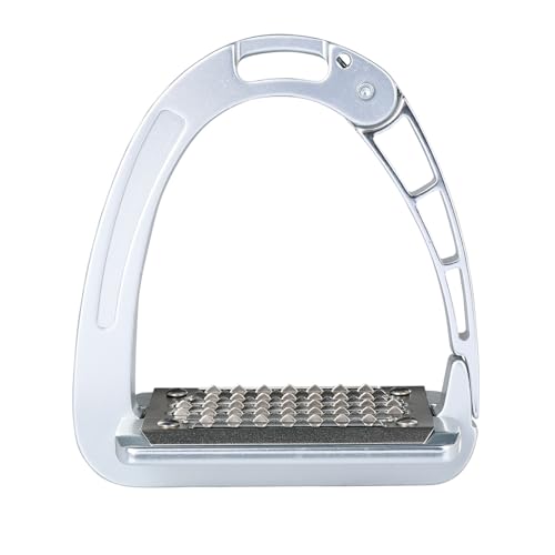 Acavallo Alupro Junior Stirrups, One Size, Black, Set of 2 - color: Aluminium