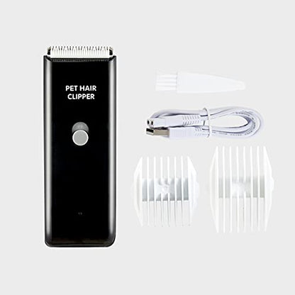 Dog Cat Home Hair Waterproof Clipper Portable Pet Shaver - color: Black