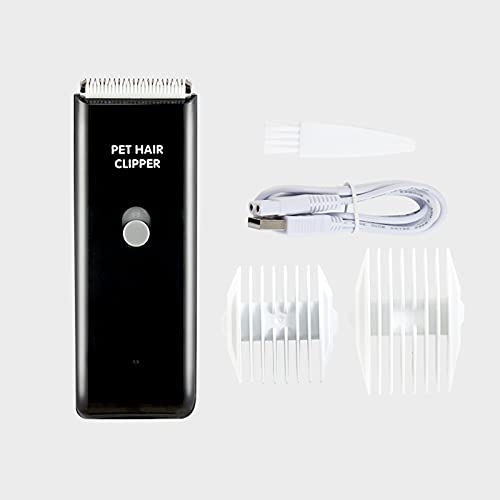 Dog Cat Home Hair Waterproof Clipper Portable Pet Shaver - color: Black
