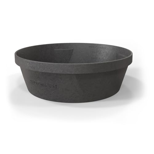 Red Barn 2 Gallon Rubber Feed Pan – Heavy Duty Flexible Livestock Feed Bowl for Goats, Chickens & Dogs – Durable Crack & Freeze Resistant Rubber Tub - size: 2 Gallon