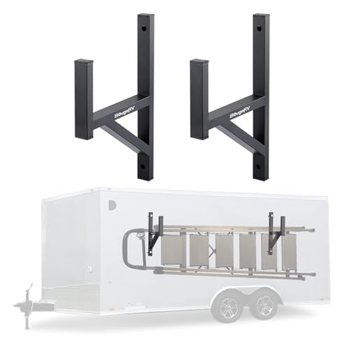 BougeRV 2 Pack Ladder Rack for Trailer Side Mount 353 lb Capacity