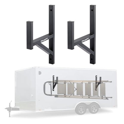 BougeRV 2 Pack Ladder Rack for Trailer Side Mount 353 lb Capacity
