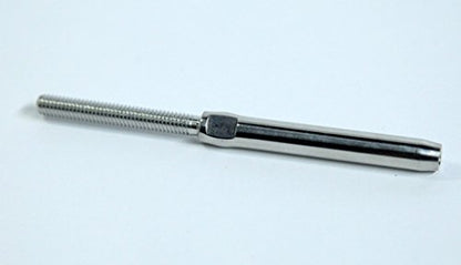 Stainless Steel Hand-Crimp Threaded Terminal Tensioners for 1/4" Cable (Lot of 50) - size: Lot of 50