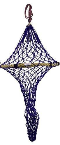 Derby Originals Quik-Fil 48” Slow Feed Poly Rope Hanging Hay Net with 2x2” Holes - color: Royal Blue