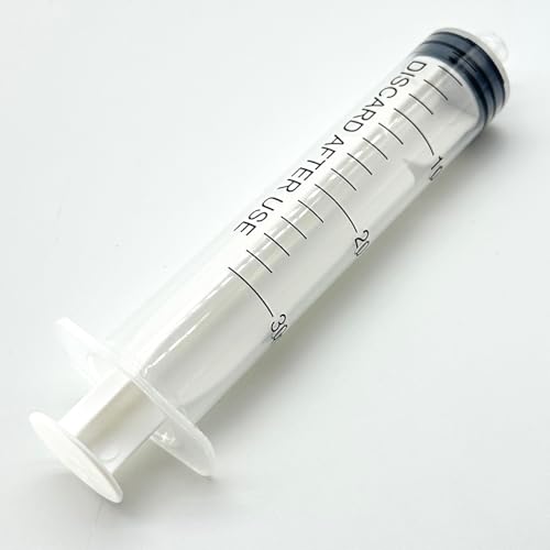 30mL Luer Lock Syringes (No Needle) - 40-Count Bagged, Sterile & Individually Sealed - size: 30ML