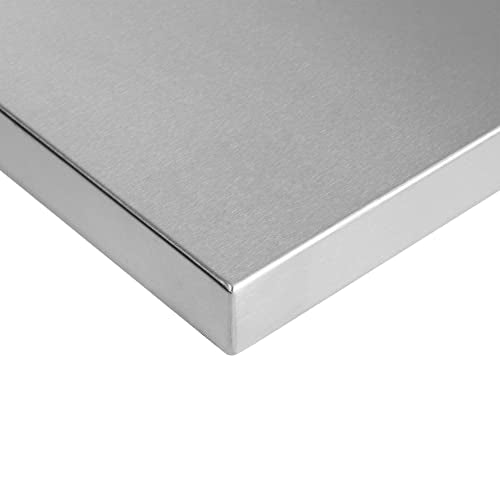 Celestial Fire Pit Cover for 30”x10” Rectangular Burner Pan (33" x 13" Actual Size), Stainless Steel, Wrapped Edge - size: 33" x 13"