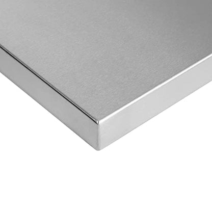 Celestial Fire Pit Cover for 30”x10” Rectangular Burner Pan (33" x 13" Actual Size), Stainless Steel, Wrapped Edge - size: 33" x 13"