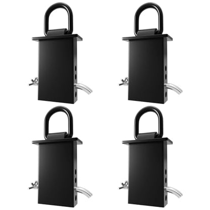 UMIRO Stake Pocket D-Ring Tie Down Anchor, 12000lbs Heavy Duty, Removable, with Hitch Pin, for Flatbed Trucks and Utility Trailers, Black (4pack) - size: 4pack