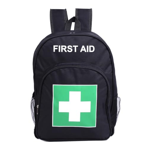 Red Emergency Bag First Aid Backpack Empty Medical First Aid Treatment First Responder Trauma Bags for Hiking Outdoors Travel Camping Pet Dog Cat Daycare (Black Green) - color: Black Green