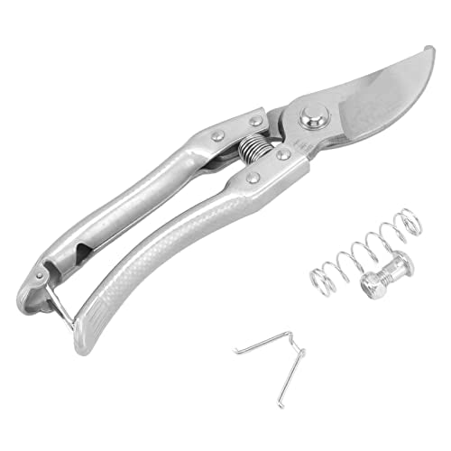 Goat Hoof Trimmers, Professional Stainless Steel, Ergonomic Handle, Animal Nail Clippers, 8.5 Inch Silver Durable Blade,