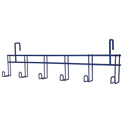 EASY-UP 6 Hook Tack Rack with Hangers | Color Blue | Lightweight Yet Durable | 6-Hook Design | Portable & Convenient | Scratch-Resistant Finish | 5-Year Warranty - color: Blue