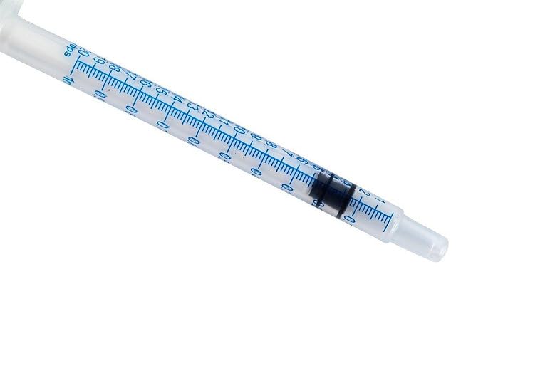 ONE-CARE Oral Syringe, 1 mL, Slip Tip, with Cap, 100 Count - size: 1ml