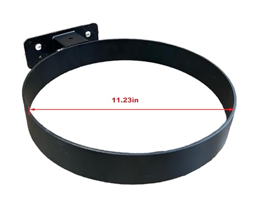 Horse feed bucket holder, wall-mounted, suitable for 5-gallon buckets, for use in horse farms and garages (Black 1 PCS)