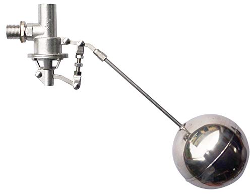 304 Stainless Steel Balanced Float Ball Valve, Tank Mount, 100 Psi (1/2") - size: 0.5 Inch