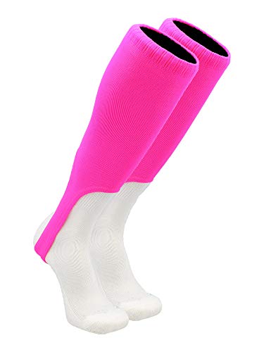 TCK 9 Inch Solid Baseball Stirrups - Adult and Youth - color: Hot Pink, size: Medium