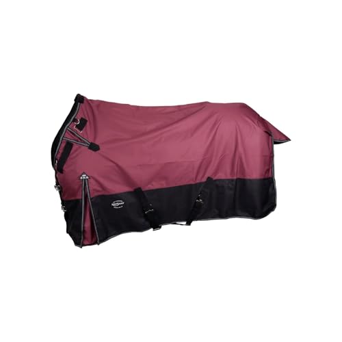 Reinsman Premium Rain Horse Sheet | 1200 Denier Waterproof Top | Comfortable Fleece-Lined Neck, Neck Gusset with Velcro Attachment | Breathable Nylon Liner | Easy to Clean