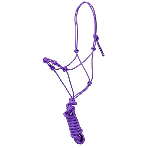 Yearling Cowboy Knot Halter & Lead (Purple) - color: Purple