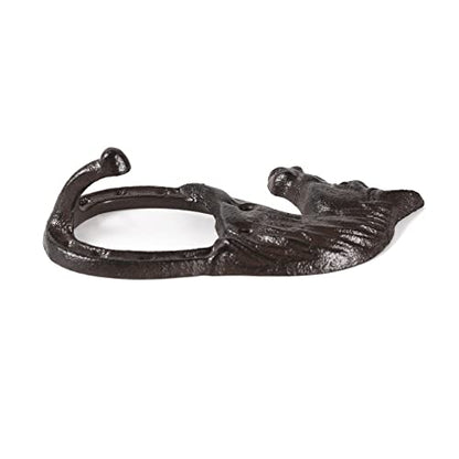 BRASSTAR Cast Iron Horse Head Single Wall Coat Hook Hanging for Coats, Bags, Hats, Towels, Keys, Rustic Retro Home Decorative Gift TQGJPT269 (1)