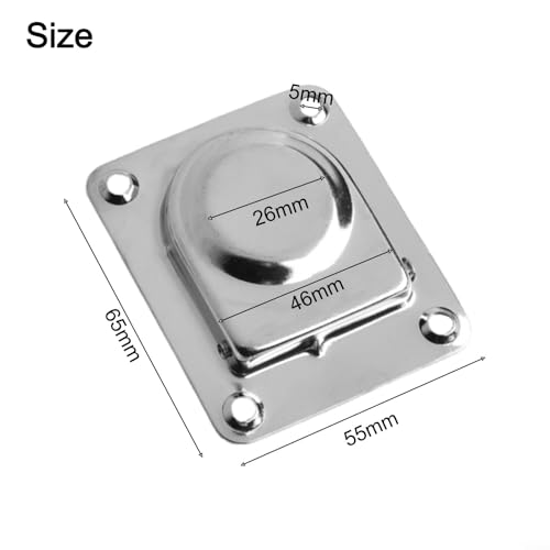 Flush Mount D-Rings, Recessed Tie Down Anchors, For Cargo In Boats Trailers Trucks Flatbeds, Industrial Fasteners Crafted For Reliable Load Security