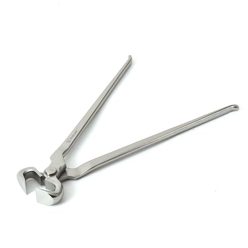 14 Inch Farrier Hoof Nipper, Heavy Duty Chrome Vanadium Steel Hoof Trimmer with High Leverage & Ergonomic Grip for Horses, Ponies, Livestock