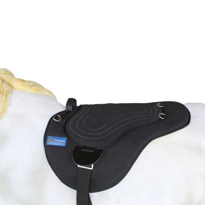 CHALLENGER Horse Western Black Fleece Padded Comfort Bareback Pad Girth Stirrups 39191BK