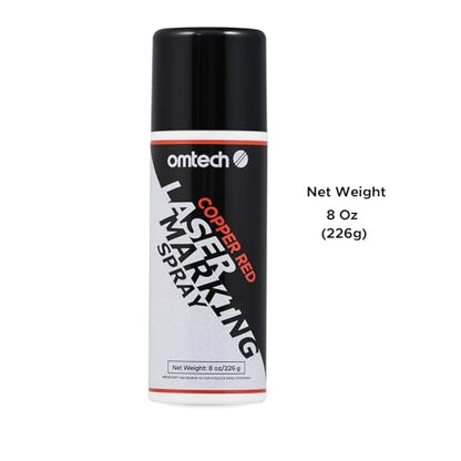 OMTech Laser Marking Spray, 2pcs 8oz, Red Marking for CO2 Laser on Metal - color: 8 OZ -- Red, size: 2 Pcs