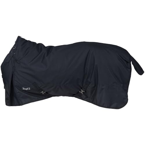 TOUGH1 600D Turnout Blanket with SNUGGIT, Black, 72-in - color: Black, size: 72