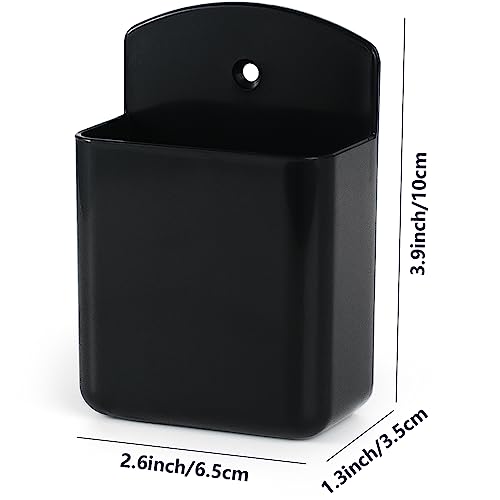 noonebutyou 3 Pcs Remote Control Holder Wall TV Remote Holder Self Adhesive Marker Holder Pen Holder Stroage for Home Office School (Black) - color: Black-3pcs