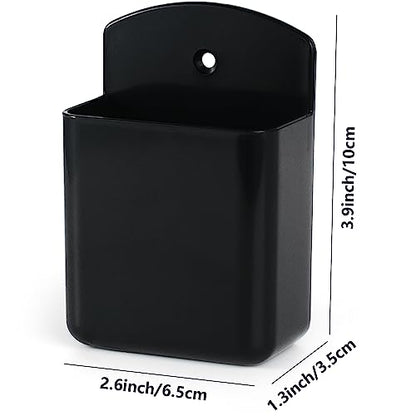 noonebutyou 3 Pcs Remote Control Holder Wall TV Remote Holder Self Adhesive Marker Holder Pen Holder Stroage for Home Office School (Black) - color: Black-3pcs
