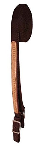 Tahoe Tack Basket Weave Leather Overlay Nylon Headstall, Breast Collar, and Reins Set