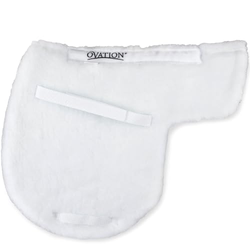 Ovation Fleece Hunter Saddle Pad with Quilted Lining | Durable Contoured Close Contact Jumping Pad for Wither & Spine Relief | Horse Tack for Equestrian Sports - size: 16 in - 16.5"