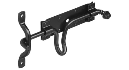 National Hardware Vinyl Gate Automatic Latch, Hot-Rolled Steel, Black