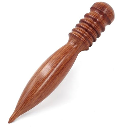 1pc Wood Leather Burnishing Tool, Leather Edge Burnisher Tool, Burnishing Leather Craft Accessories for Leather Working (Style A) - color: Style A