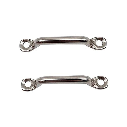 Kayak Pad Eye 316 Stainless Steel Bimini Boat Top PAD Eye Eye Straps, Tie Down, Kayak Deck Loops,5mm Pad Eye Bimini 75mm/3" Length 10Pcs