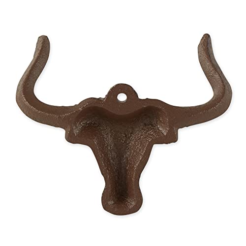 DII Cast Iron Decorative Wall Hook Set, Ox, 2 Count - size: Ox