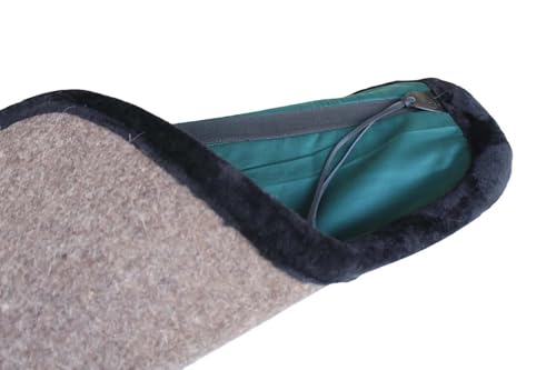 CHALLENGER Australian Horse Wool Felt Premium Shaped Trail Rider Comfort Pad Black 109SP565 - color: Green
