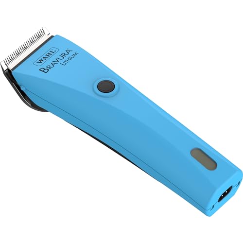 Wahl Professional Animal Bravura Lithium Ion Clipper, 41870-0438, Turquoise | Professional-Grade Pet Clippers for Grooming, 5-in-1 Fine Adjustable Blade, Perfect for Cats and Small to Medium-Sized Dogs - color: Turquoise