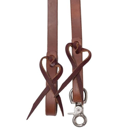 Schneiders Double S Harness Leather Roping Rein | Durable & Versatile for Western Riding | Easily Convertible to Lead Rope