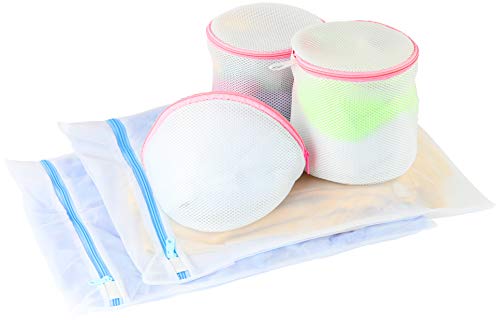 Simple Houseware Laundry Bra Lingerie Bags (2 Large & 3 Underwear Bags) - style: 2 L / 3 Bra Bags