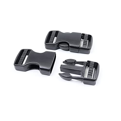Quick Side Release Buckle, Heavy Duty Plastic Snap Buckle Clip Clasp Fasteners for Backpack Strap - style: 1 Inch - 2 Pieces