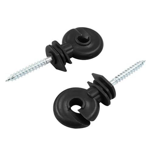 Black Electric Fence Insulator, 10Pcs, 91mm/3.58 inch - color: Black