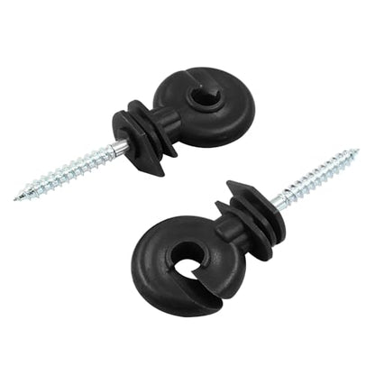 Black Electric Fence Insulator, 10Pcs, 91mm/3.58 inch - color: Black