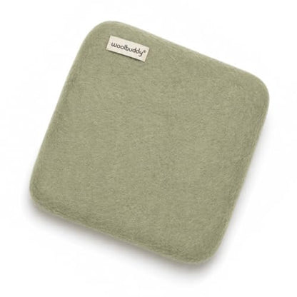 Woolbuddy Needle Felting Mat 10 x 10 x 1.5 Inch (Beige), Pure Wool Felt Pad - color: Beige
