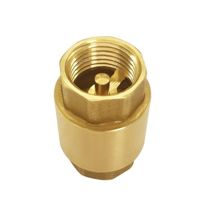 Hooshing 2PCS Spring Check Valve 3/4" NPT Female Thread Backflow Preventer - size: 3/4" NPT